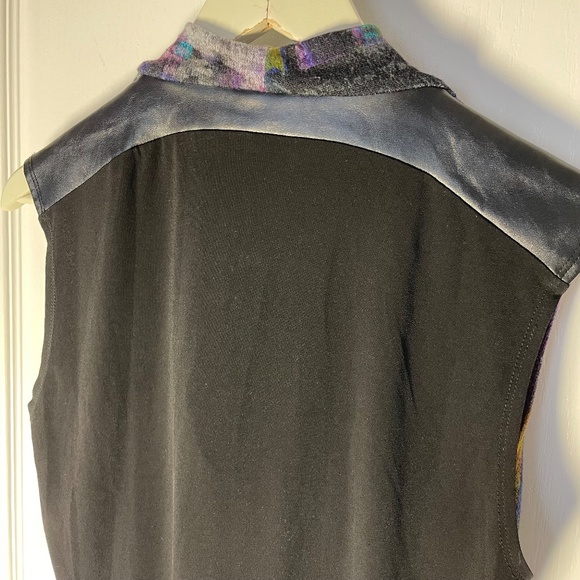 Simon Chang Wool Leather Dress - Picture 8 of 13